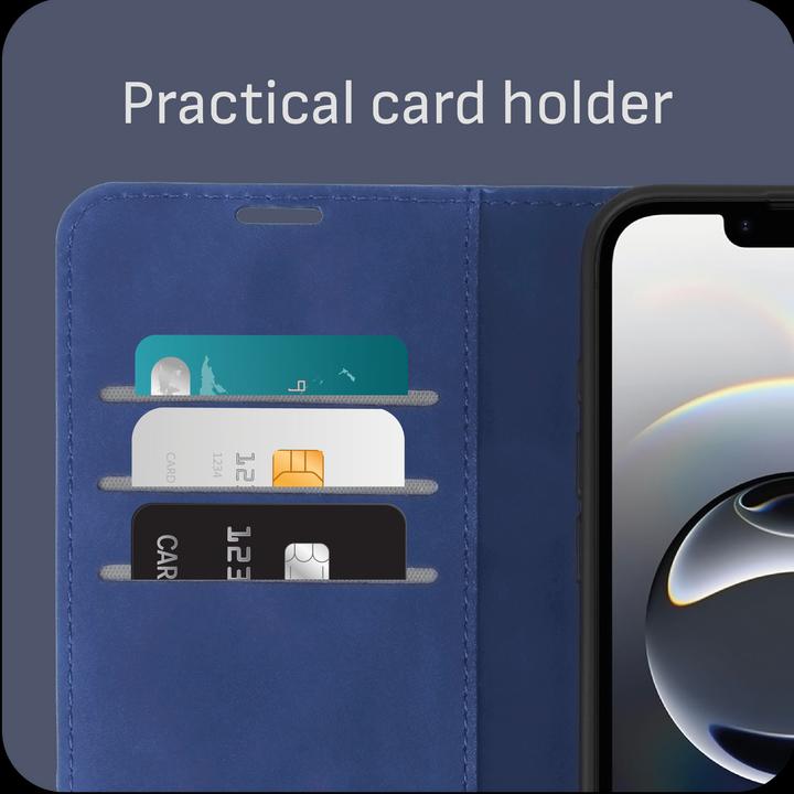 Produktbild Cazy Premium-Geldbörsen-Etui, Magnetisches Geldbörsen-Etui, Kartenfächer, Ständer (Apple iPhone 16e)