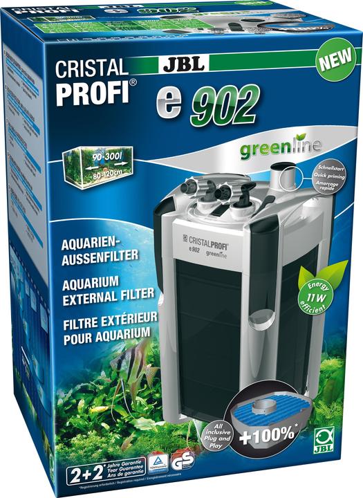 Image du produit JBL Aquaristik und Terraristik Filtre extérieur JBL CristalProfi e902 greenline (300 l, Filtres externes, Eau salée)