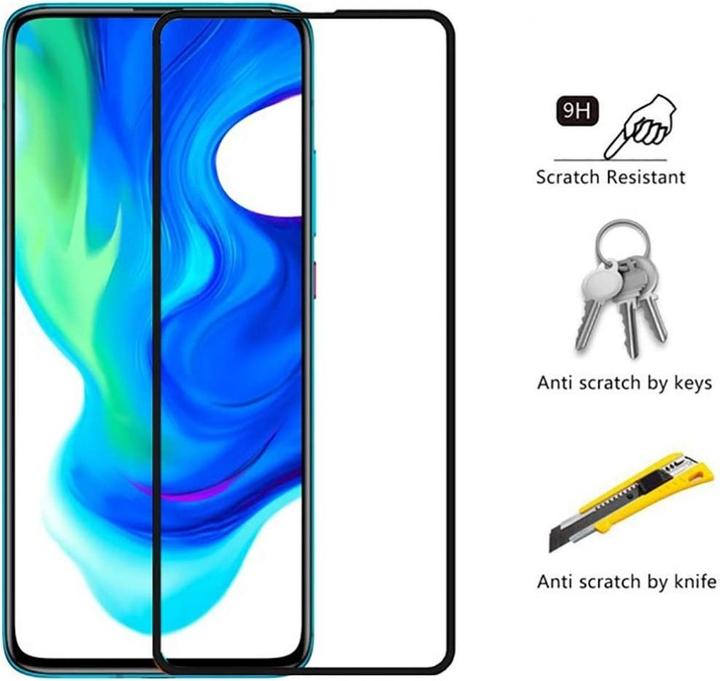 Actual product image Screenguard Xiaomi Poco F2 Pro Full Screen Protective Glass Film 2.5D 9H (1 Piece, Xiaomi Poco F2 Pro)