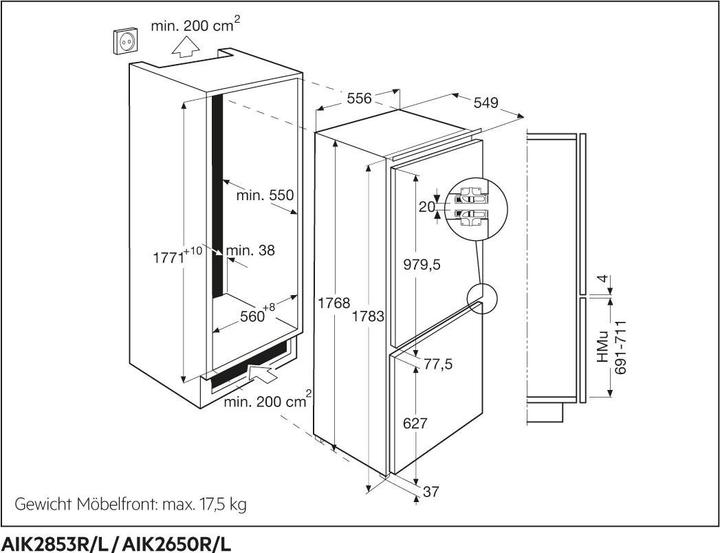 Actual product image AEG AIK2650R (262 l)