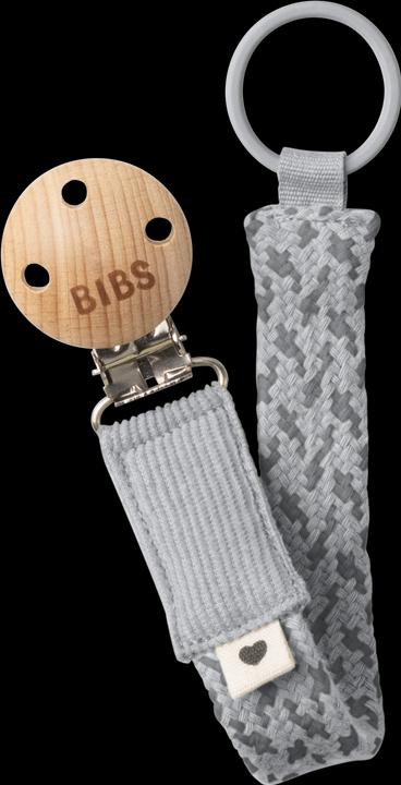 Produktbild Bibs Schnullerkette geflochten, Cloud/ Iron (1 x)
