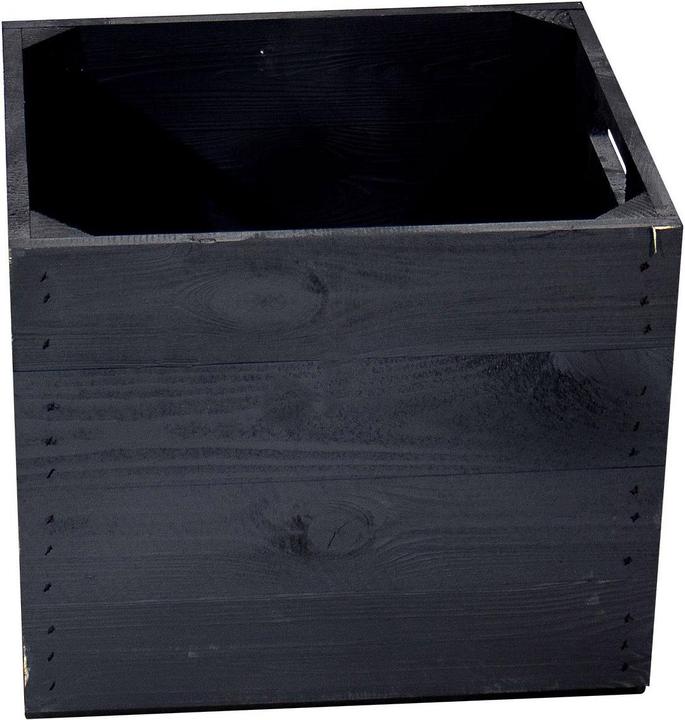 Actual product image Holz Zollhaus Storage Box Vintage Black 33 x 38 cm (32.5 x 32.5 x 37.5 cm, 39.61 l)