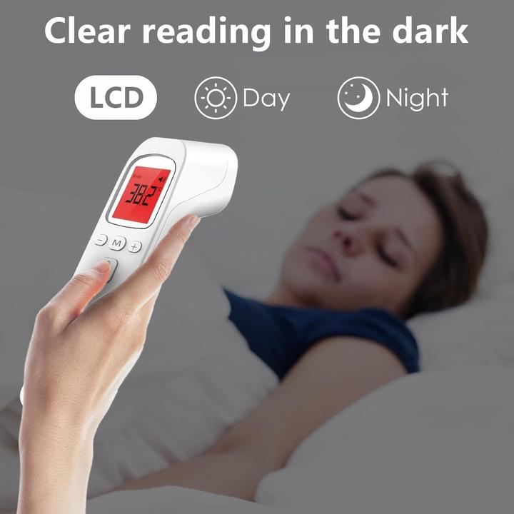 Actual product image Cbx Infrarot Stirnthermometer berührungslos mit LCD Anzeige (Non-contact)