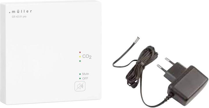 Produktbild Festartikel Müller CO2 Ampel/Luftgütesensor netzbetrieben mit Steckernetzteil