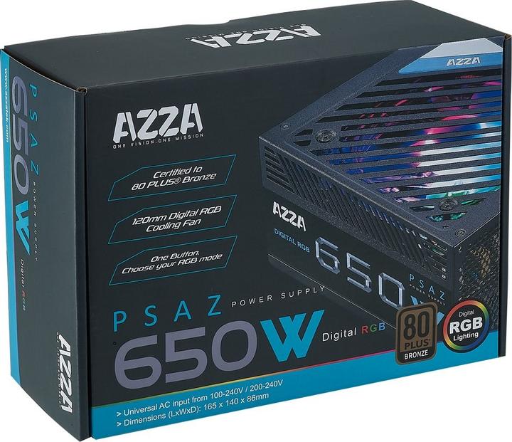 Produktbild Azza Netzteil PSAZ ARGB (650 W)