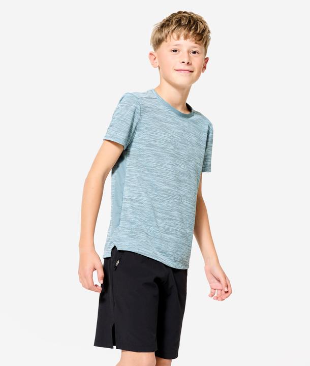 Domyos T-Shirt Kinder Funktionsshirt atmungsaktiv - grau (14, 15, 16)
