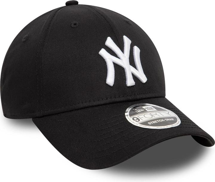 Produktbild New Era 9Forty Stretch-Snap Cap - New York Yankees schwarz (One Size)