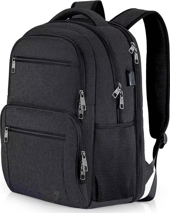 Produktbild Only-Bags.Store Rucksack, Schulrucksack wasserdicht Arbeit Laptop mit USB-Ladeanschluss, Reisen Wanderrucksack (32 l)