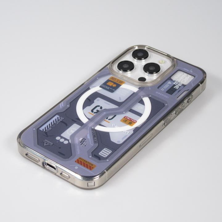 Actual product image PhoneLook Cover Rubber Silicone Machine Armor Type-G20 MagSafe Dark blue (Apple iPhone 15 Pro Max)