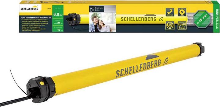 Actual product image Schellenberg Tubular motor radio roller shutter motor PREMIUM 10Nm, Mini