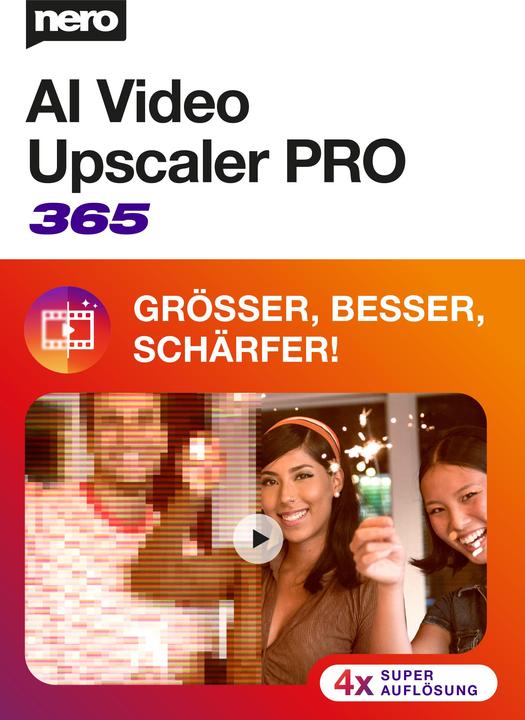 Actual product image Nero AI Video Upscaler Pro 365 Download Code (1 User, 1 Devices/Users, 12 months)