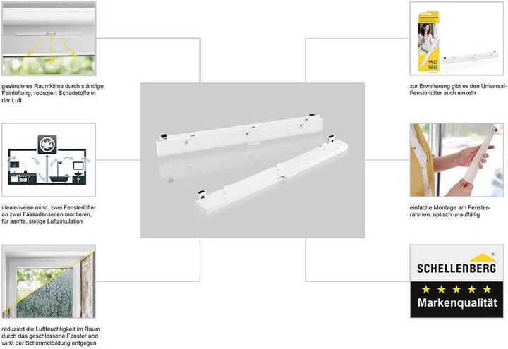 Produktbild Schellenberg Universal-Fensterlüfter Starterset