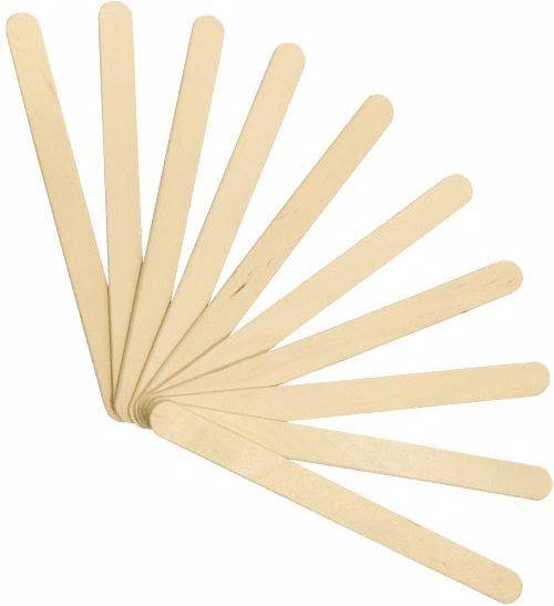 Clean + Easy Holzspatel Klein, Länge 12 cm (10 x)