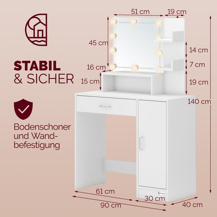 Actual product image Casaria Jocelyn (137 x 90 x 38 cm)