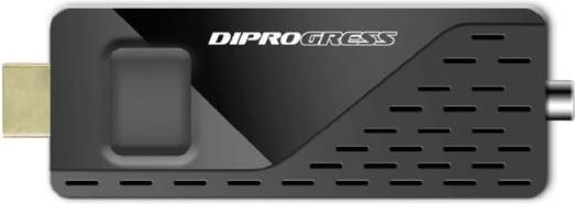 Diprogress Digitaler terrestrischer Decoder T2 Stick (DVB-T2)