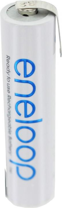 Produktbild Panasonic Akku Eneloop Micro AAA HR-4UTG 800mAh mit Lötfahnen (1 Stk., 800 mAh, Ladegerät inkl. Akku)