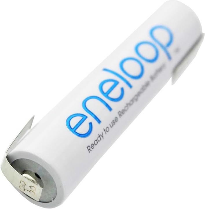 Produktbild Panasonic Akku Eneloop Micro AAA HR-4UTG 800mAh mit Lötfahnen (1 Stk., 800 mAh, Ladegerät inkl. Akku)