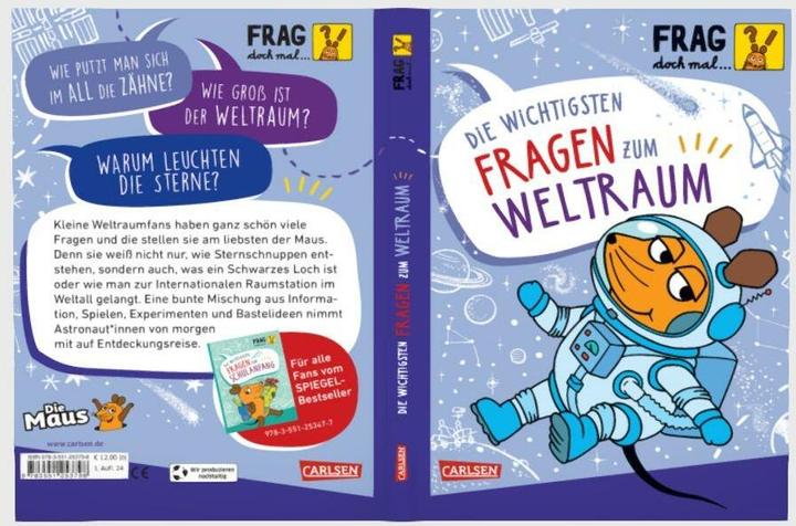 Produktbild Frag doch mal... die Maus: Die wichtigsten Fragen zum Weltraum (Deutsch, Linda Hartwig, Inka Vigh, 2024)