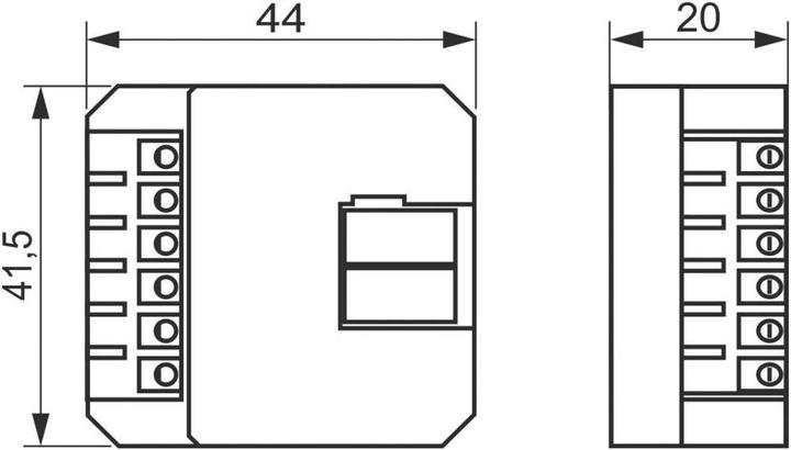 Actual product image Festartikel Müller Pushbutton interface KNX TP