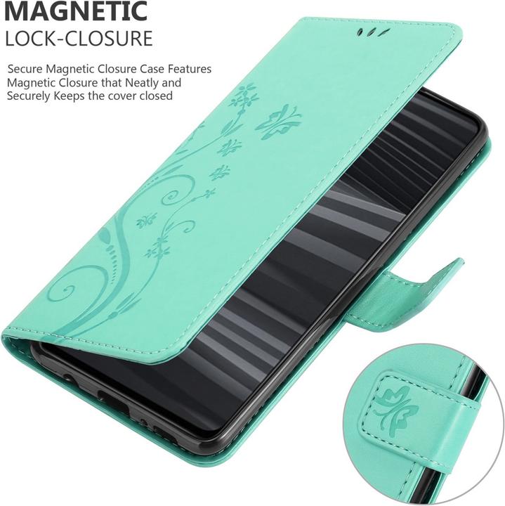 Produktbild Cadorabo Flower Book Hülle für Realme GT 2 / GT Neo 2 (Realme GT Neo 2, Realme GT 2)