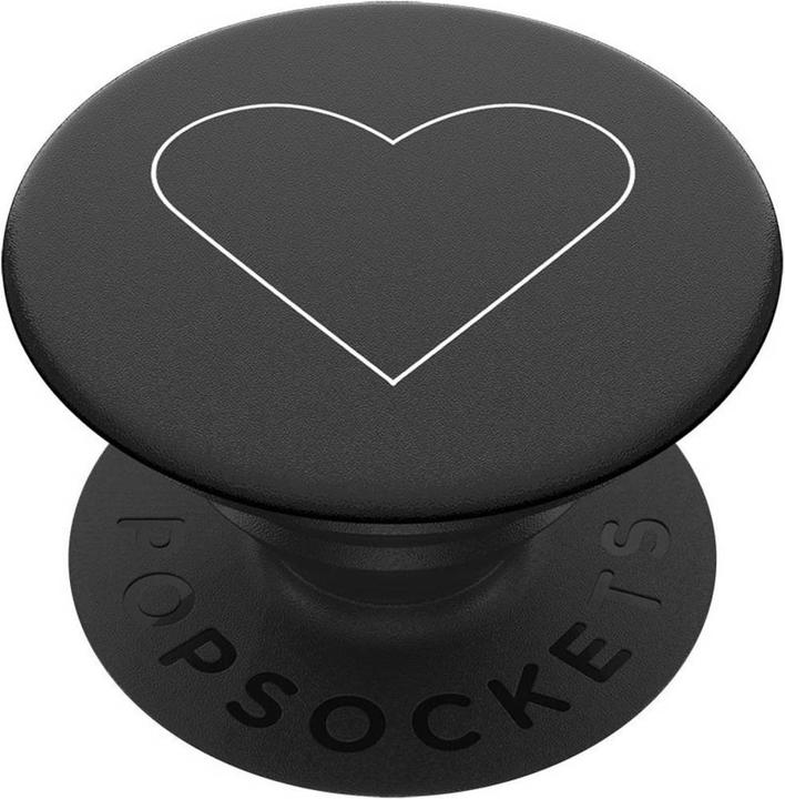 Image du produit PopSockets Téléphone portable Coeur blanc Stand noir