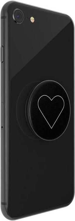 Image du produit PopSockets Téléphone portable Coeur blanc Stand noir