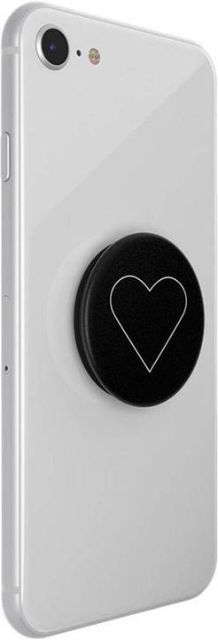 Image du produit PopSockets Téléphone portable Coeur blanc Stand noir