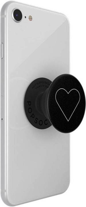 Image du produit PopSockets Téléphone portable Coeur blanc Stand noir