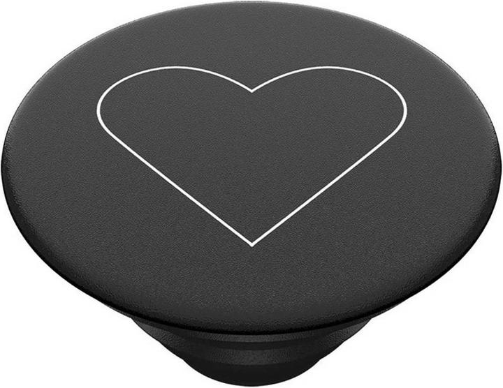 Image du produit PopSockets Téléphone portable Coeur blanc Stand noir