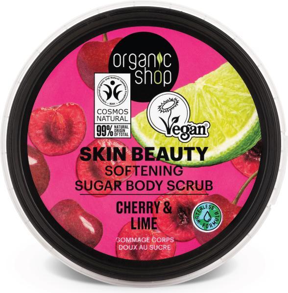 Immagine prodotto Organic Shop Bellezza della pelle Scrub corpo addolcente allo zucchero Ciliegia e Lime 250ml (250 ml)