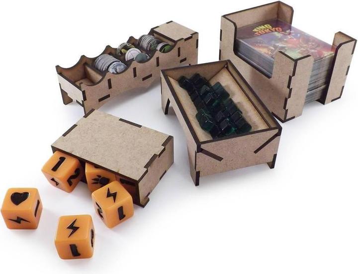Produktbild Feldherr KING - Brettspiel Organizer für of Tokyo oder of New York + Erweiterungen Power Up! und Halloween