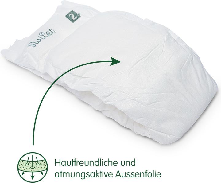 Actual product image Swilet The Organic Diaper Mini (Size 2, Pack, 42 Piece)