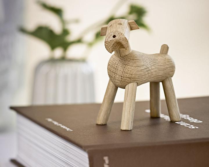 Actual product image Kay Bojesen Tim dog wooden figure (7.5 x 3.5 x 7.5 cm)