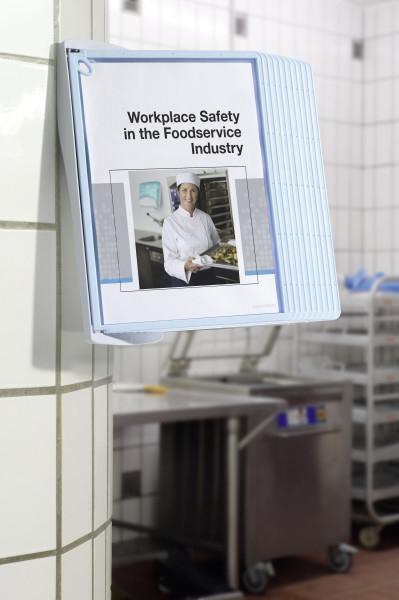 Actual product image Durable SHERPA document display carousel wall portrait