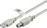 Produktbild Medium Wentronic Goobay USB 2.0 Hi-Speed Kabel mit USB Zertifikat, Grau, 3 m (3 m, USB 2.0)