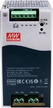 Produktbild MeanWell Netzteil für DIN-Schiene, 91%, 48V, 2.5A, 120W, Einstellbar