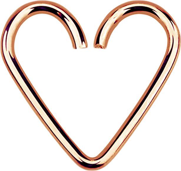 Immagine prodotto Star Piercing Anello Micro Piercing Cuore oro rosa (Argento 925, senza ottone)