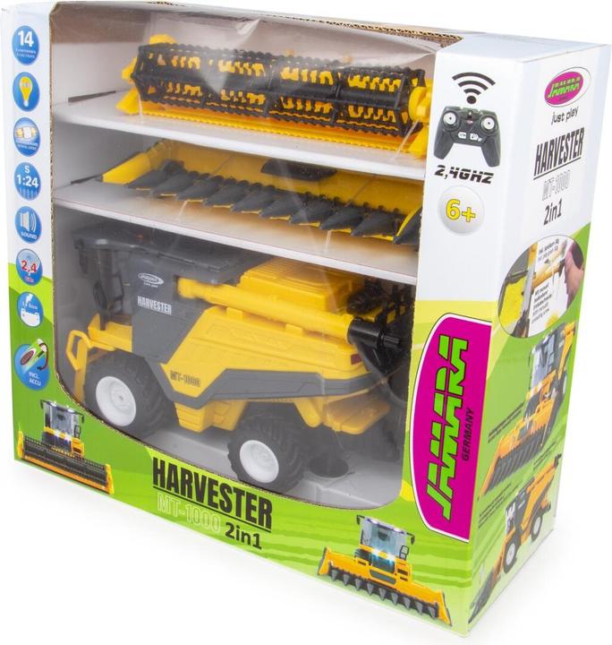 Actual product image Jamara MT-1000 combine harvester 1:24 2.4GHz wheat and maize with smoke and play grain
