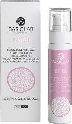 Actual product image BasicLab Esteticus Skin Regenerating Serum With Ceramides 1% And Peptide Complex 5% Elasticity And (50 ml)