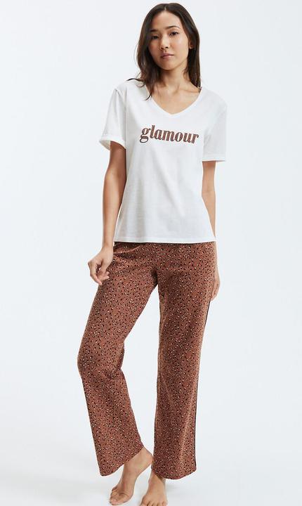 La Redoute Collections Pyjama mit Animal Print (50)