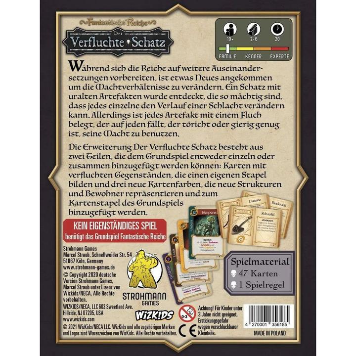 Actual product image Strohmann Games Fantastic Realms - The Cursed Treasure (Expansion) (German)