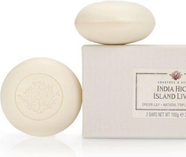 Produktbild Nuxe Crabtree & Evelyn Duo Set India Hicks Island Living Hydrating Soap Bar - 2 Stück, 100 Gramm (Flüssigseife)