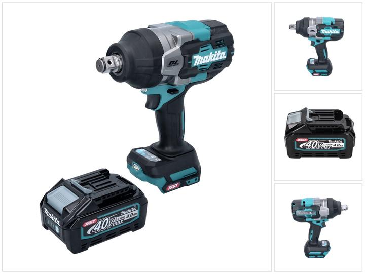 Actual product image Makita TW 001 GM1 Battery impact wrench 40 V max. 1800 Nm brushless XGT + 1x battery 4.0 Ah - without (Rechargeable battery operated)