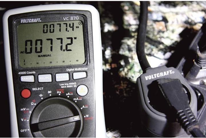 Produktbild Voltcraft Hand Multimeter Digital VC870 ISO kalibriert (CAT III 1000V, CAT IV 600V)