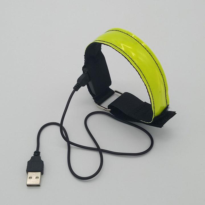 Actual product image Stride Aufladbares USB Leuchtarmband für Kinder / Erwachsene zum Sport