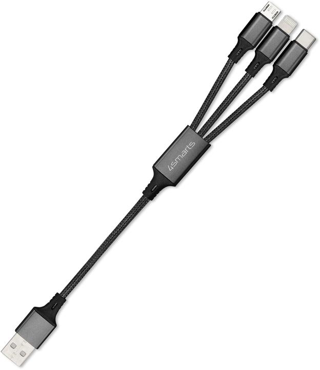 4smarts 3-in-1 Multiladekabel (0.20 m, USB 2.0)