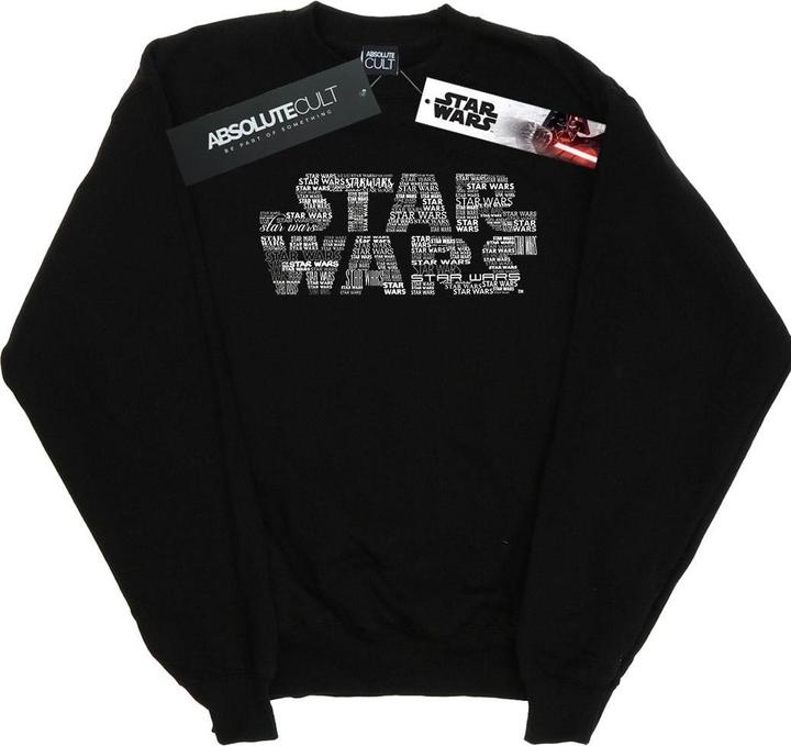 Star Wars Repeat Text Logo Sweatshirt (L)