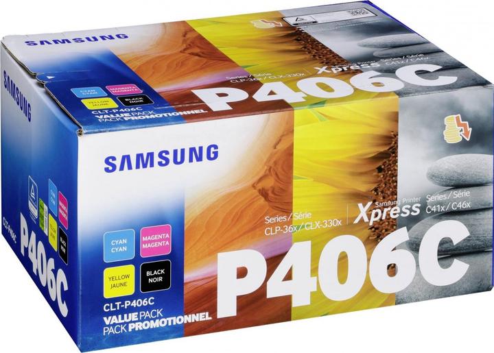 Actual product image Samsung Clt-P406c (M, C, Y, FC)