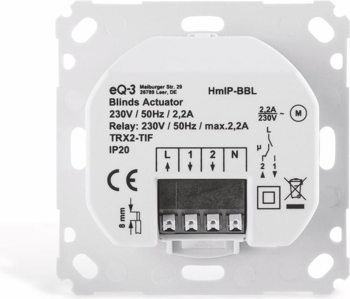 Produktbild Homematic IP Jalousieaktor für Markenschalter (Rolladenaktor)