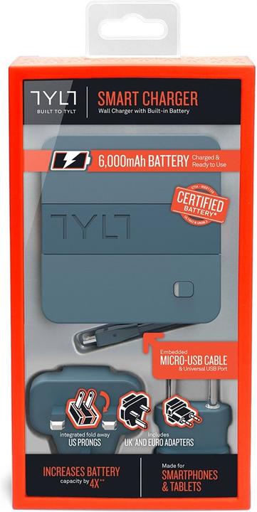Produktbild Tylt Energi 6K, Powerbank (6000mAh), microUSB - grau (6000 mAh)